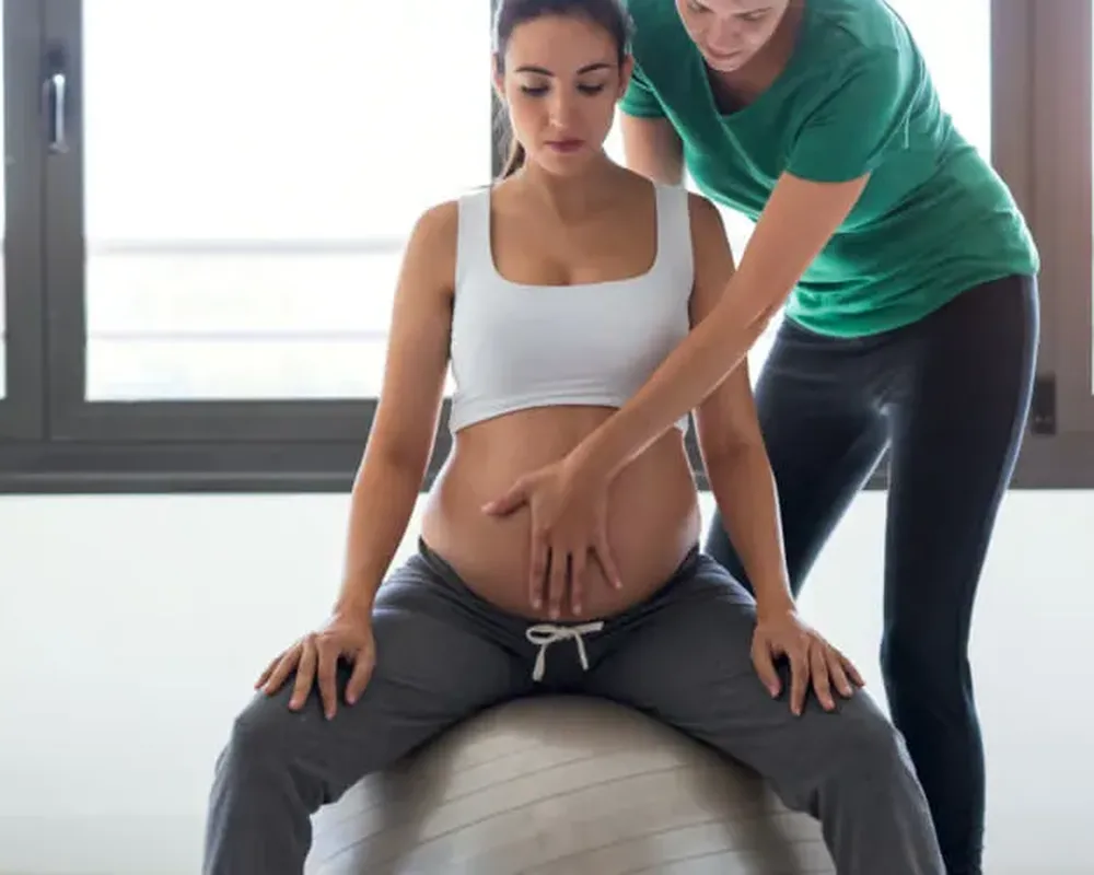 A C-section rehab session at Zone Physical Therapy in Greer, SC