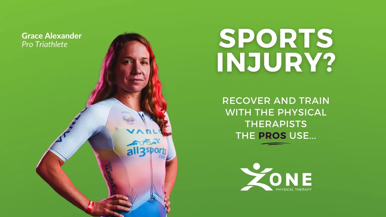 Grace Alexander, professional triathlete, featured in the Zone Physical Therapy Spotlight Series